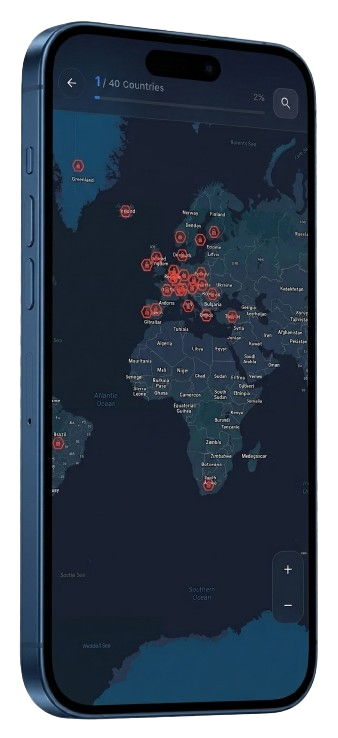 Geoplora App Map Screen
